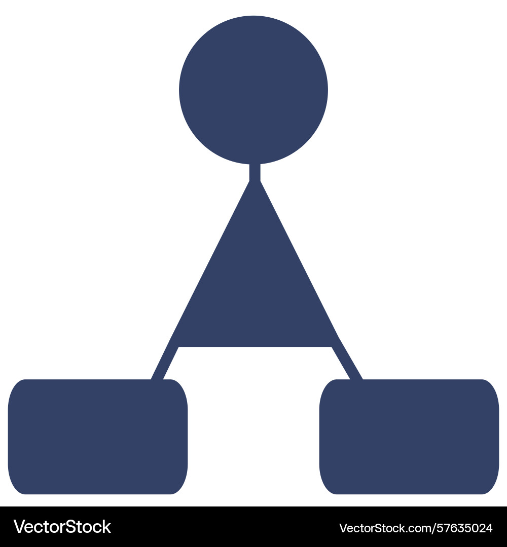 Abstract of a hierarchical structure represented Abstract of a hierarchical structure represented vector image