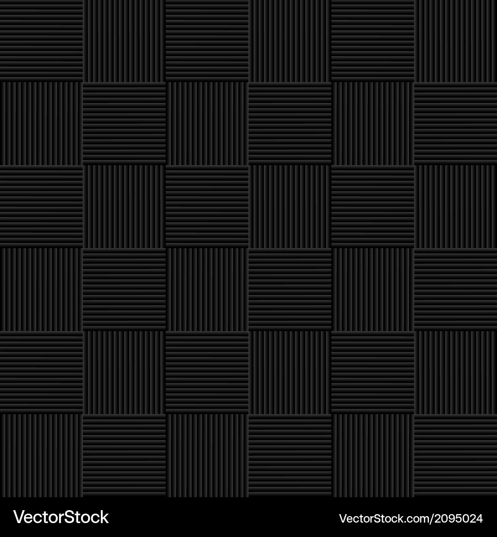 Black Wicker Basket Pattern vector image