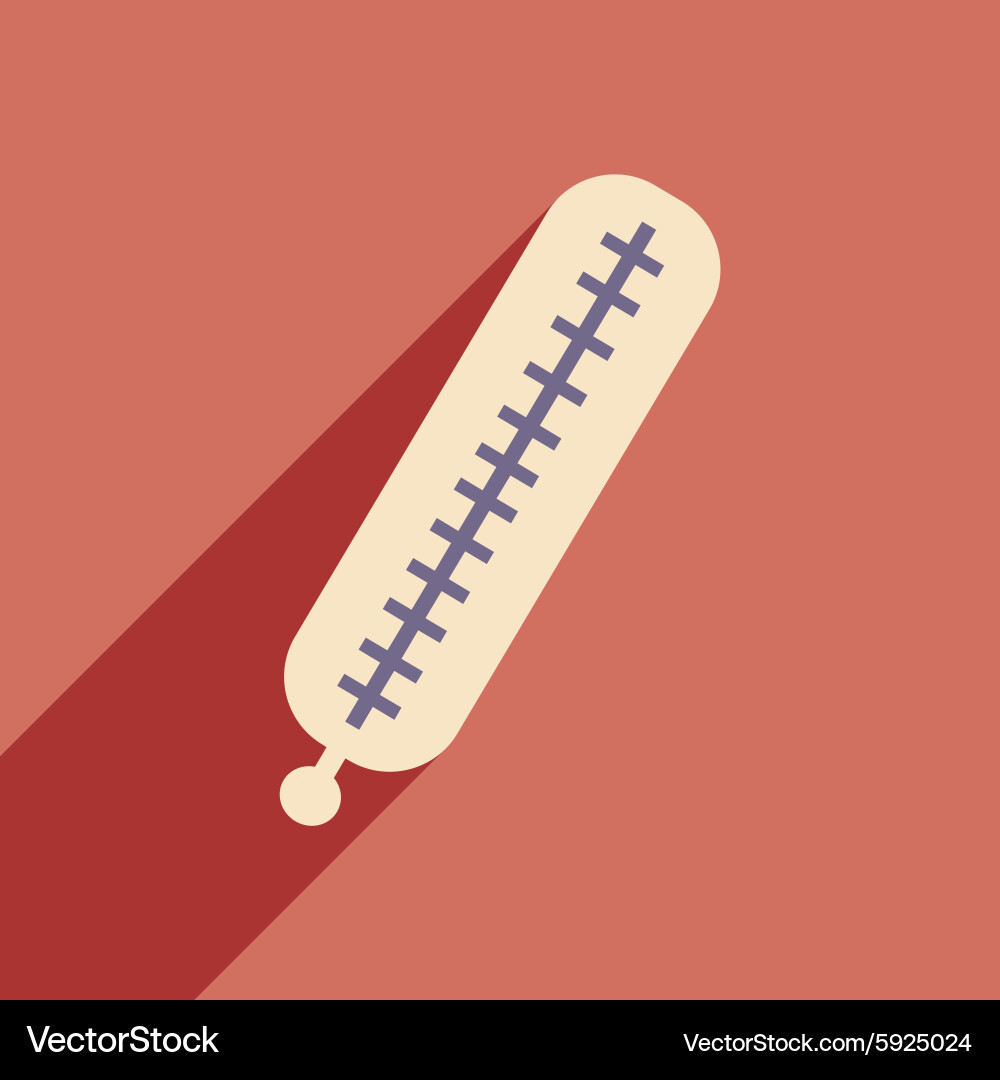 Flat with shadow icon and mobile application Vector Image