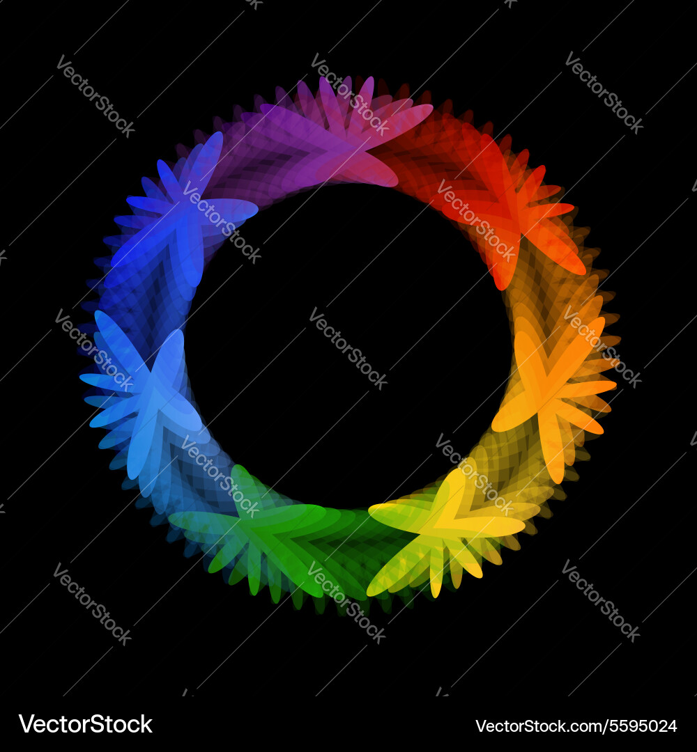 Fractal design element or banner for web Vector Image