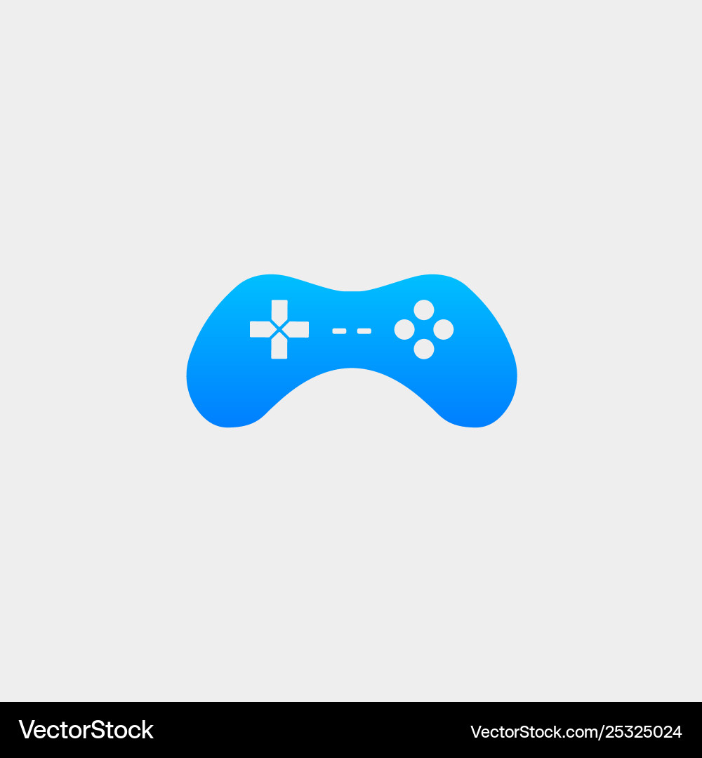 Gamepad controller logo template icon element Vector Image