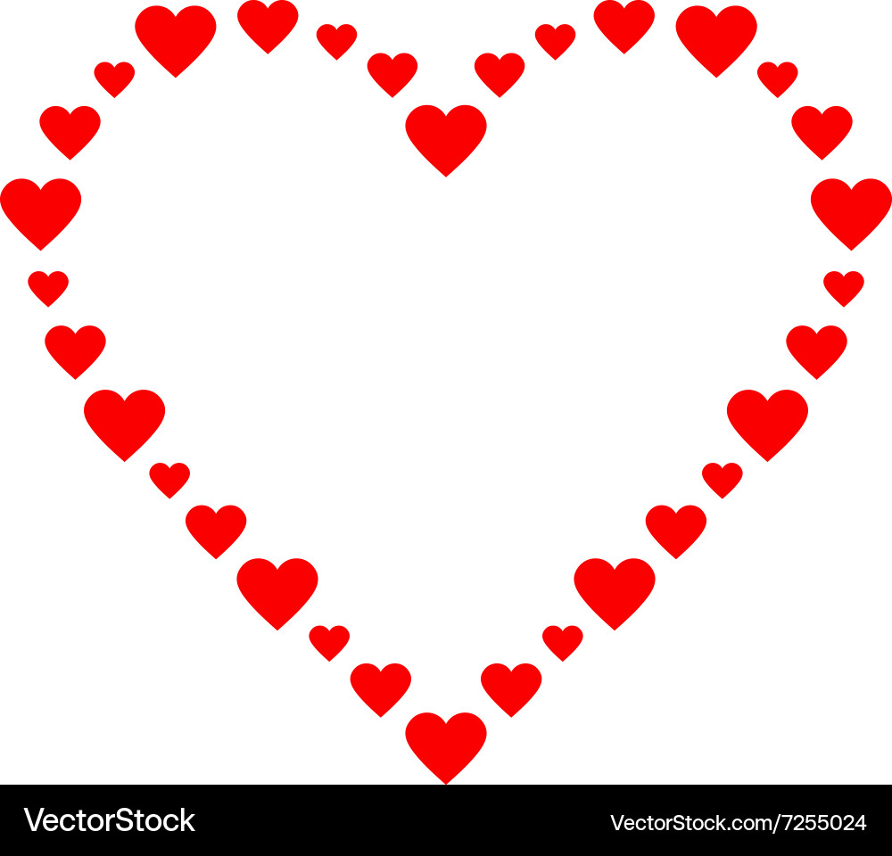 Red heart Royalty Free Vector Image - VectorStock