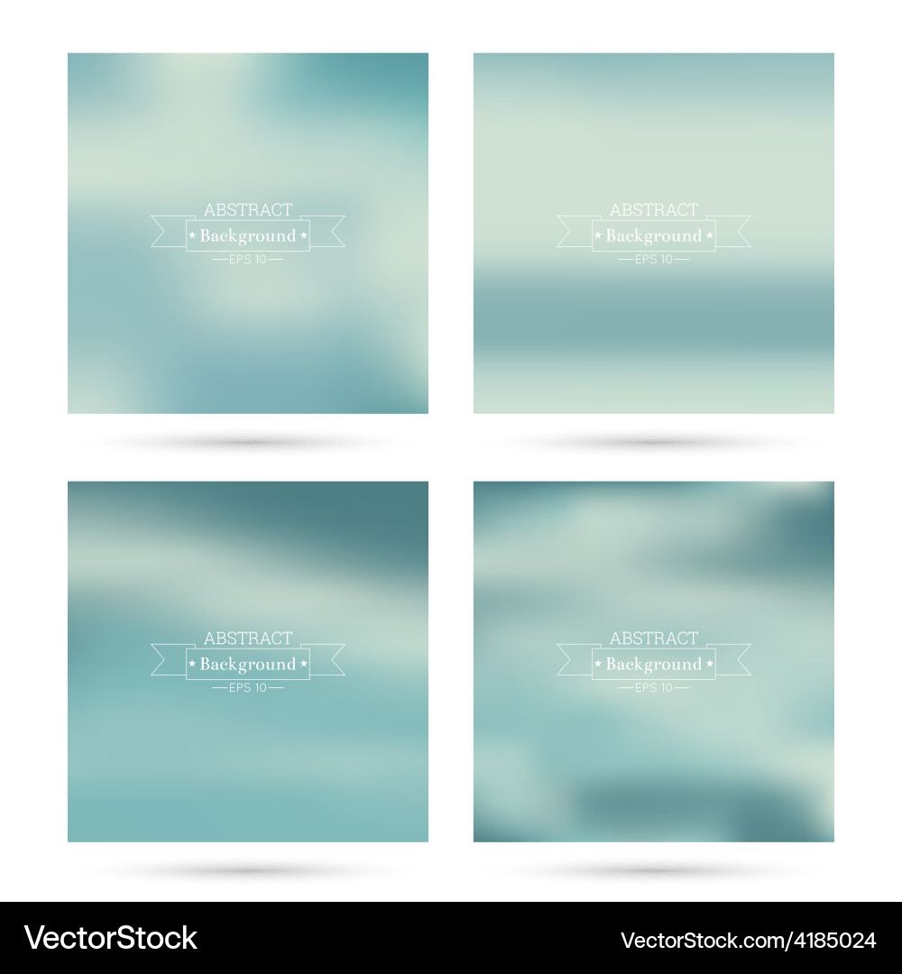 Set of colorful abstract backgrounds Vector Image