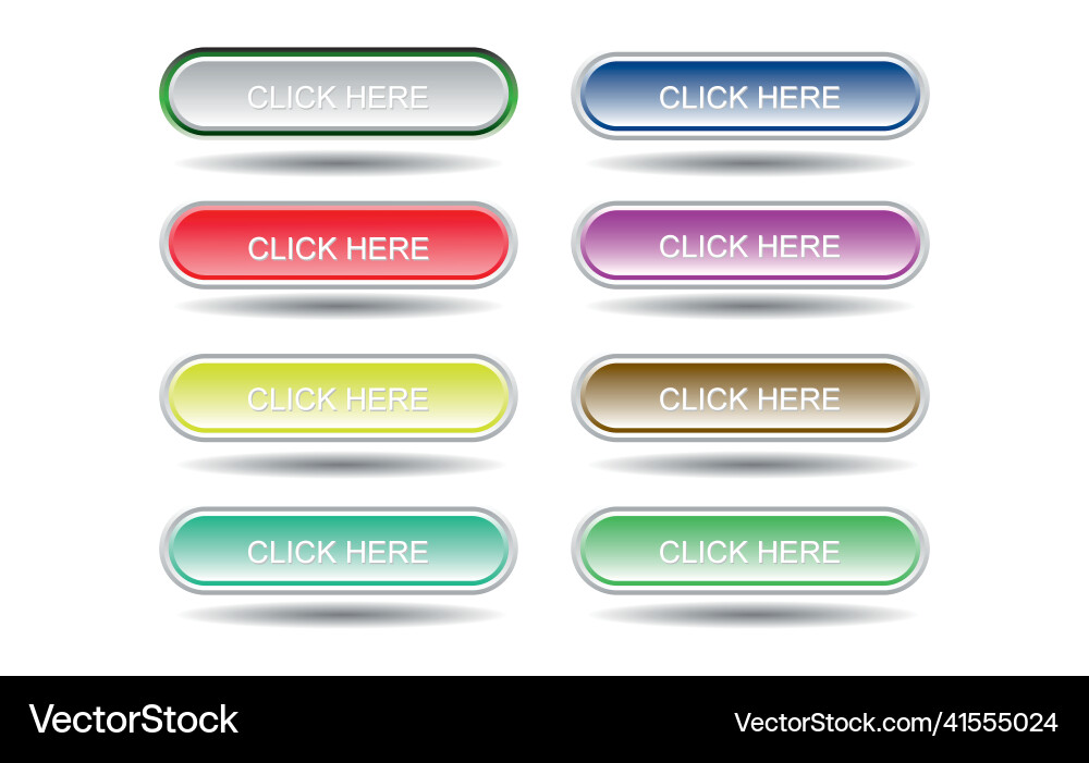 Set of website buttons Set of website buttons vector image