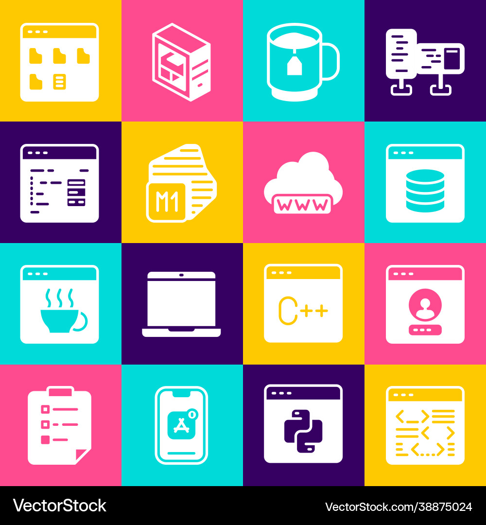 Set software create account screen server data Set software create account screen server data Vector Image