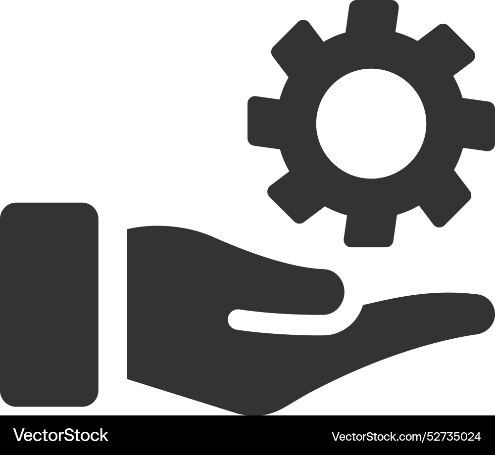 Support setting icon Vector Image