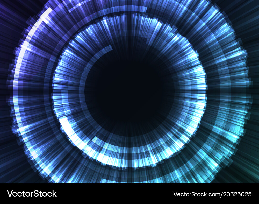Circle digital radar abstract layer background Vector Image