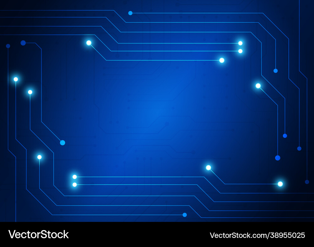 Circuit technology background with hi-tech Circuit technology background with hi-tech vector image