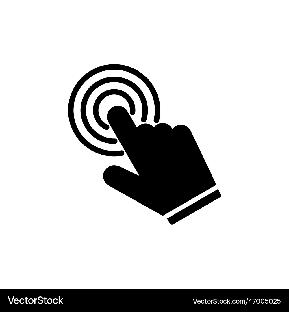 Click icon cursor pointer sign Vector Image