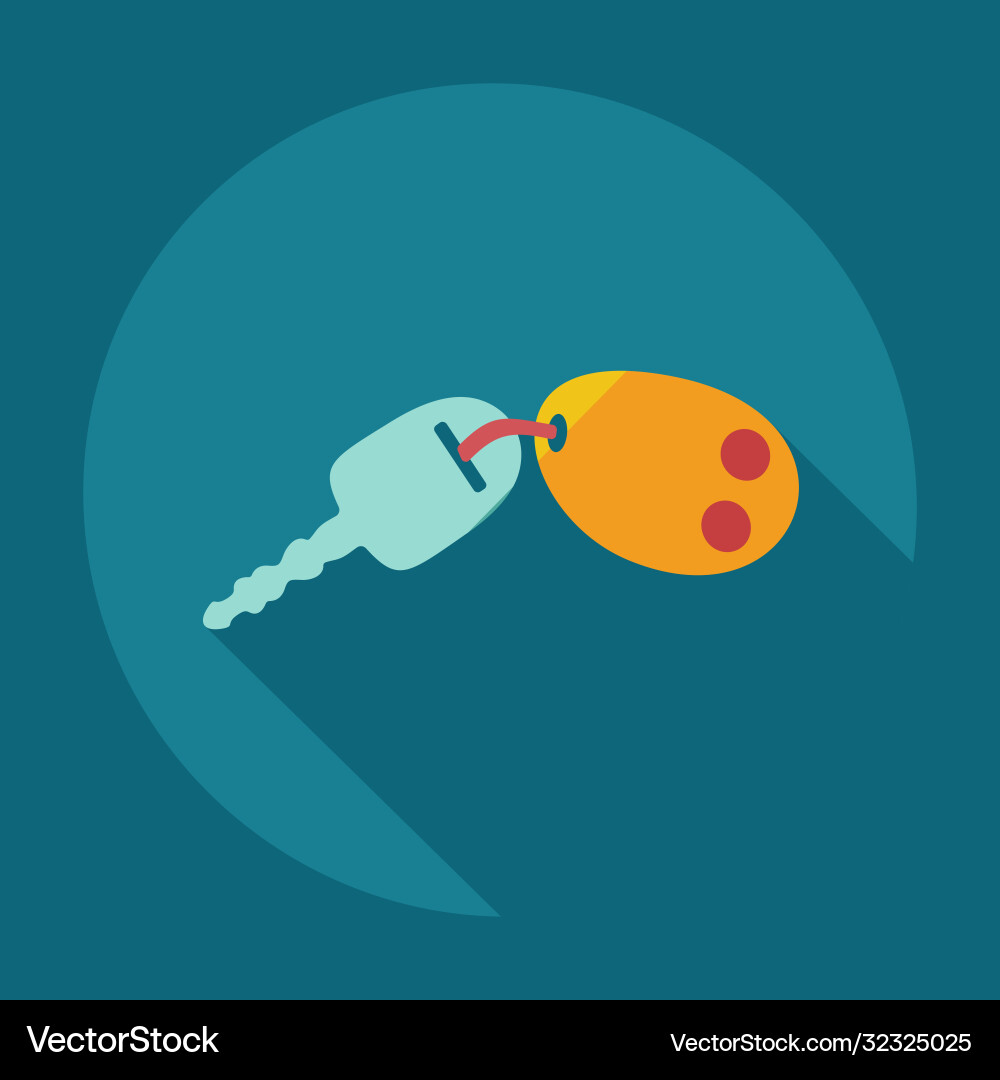 Flat modern design with shadow icons keys vector image