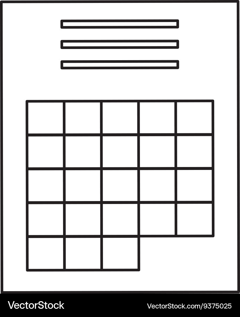 Paper with graph Vector Image