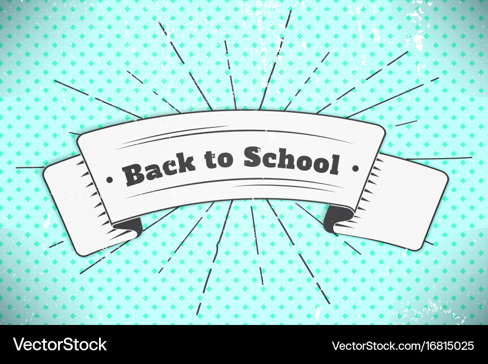 White ribbon in the form of a banner with text vector image