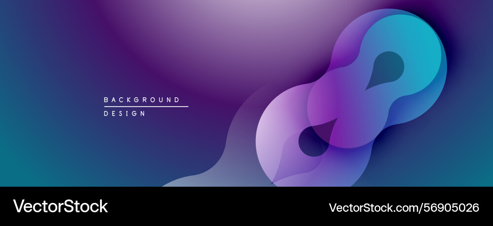 Abstract gradient design features flowing shapes Abstract gradient design features flowing shapes Vector Image