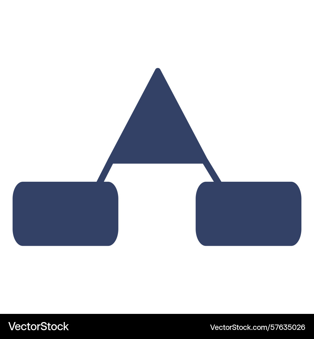 Abstract of a minimalist flowchart featuring Abstract of a minimalist flowchart featuring vector image