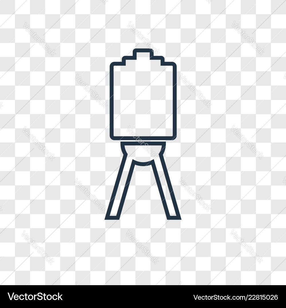 Canvas concept linear icon isolated Vector Image