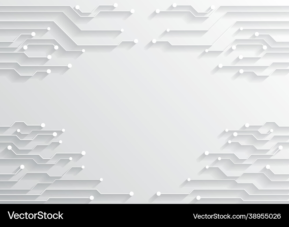 Circuit technology background with hi-tech Vector Image