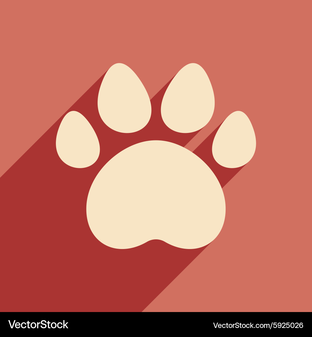 Flat with shadow icon and mobile application vector image