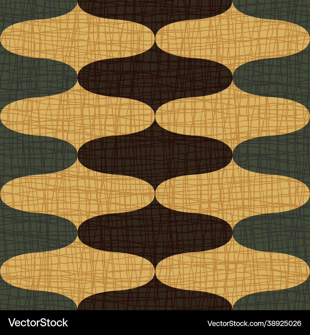 Ogee abstract seamless pattern background Vector Image