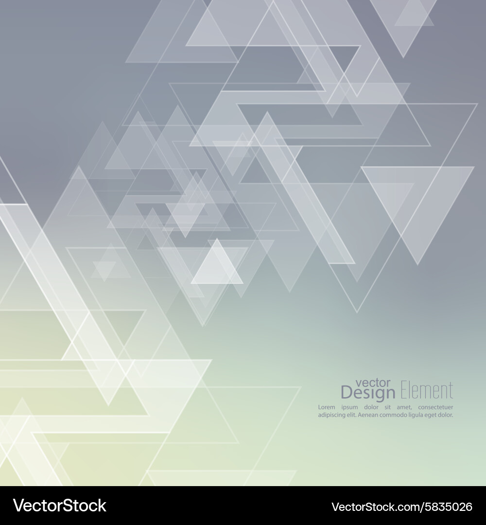 Triangular Blur Background Vector Image