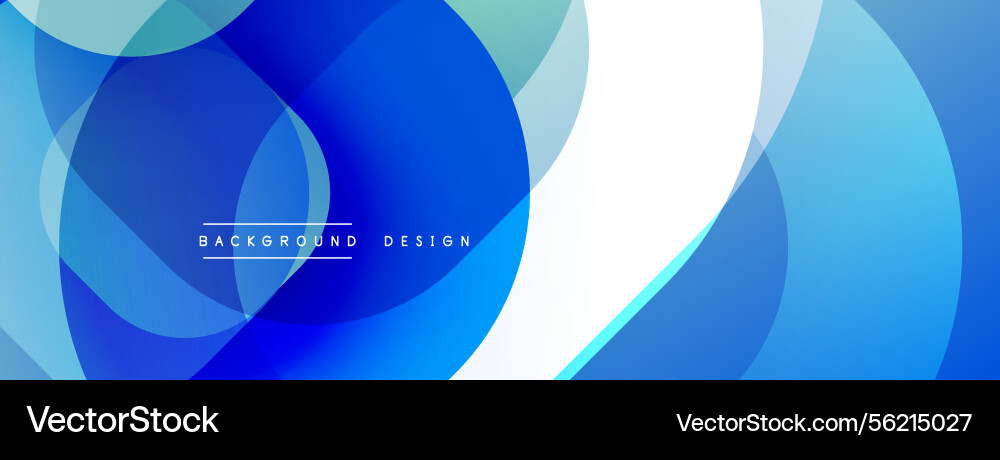 Abstract blue design features overlapping circles Abstract blue design features overlapping circles vector image