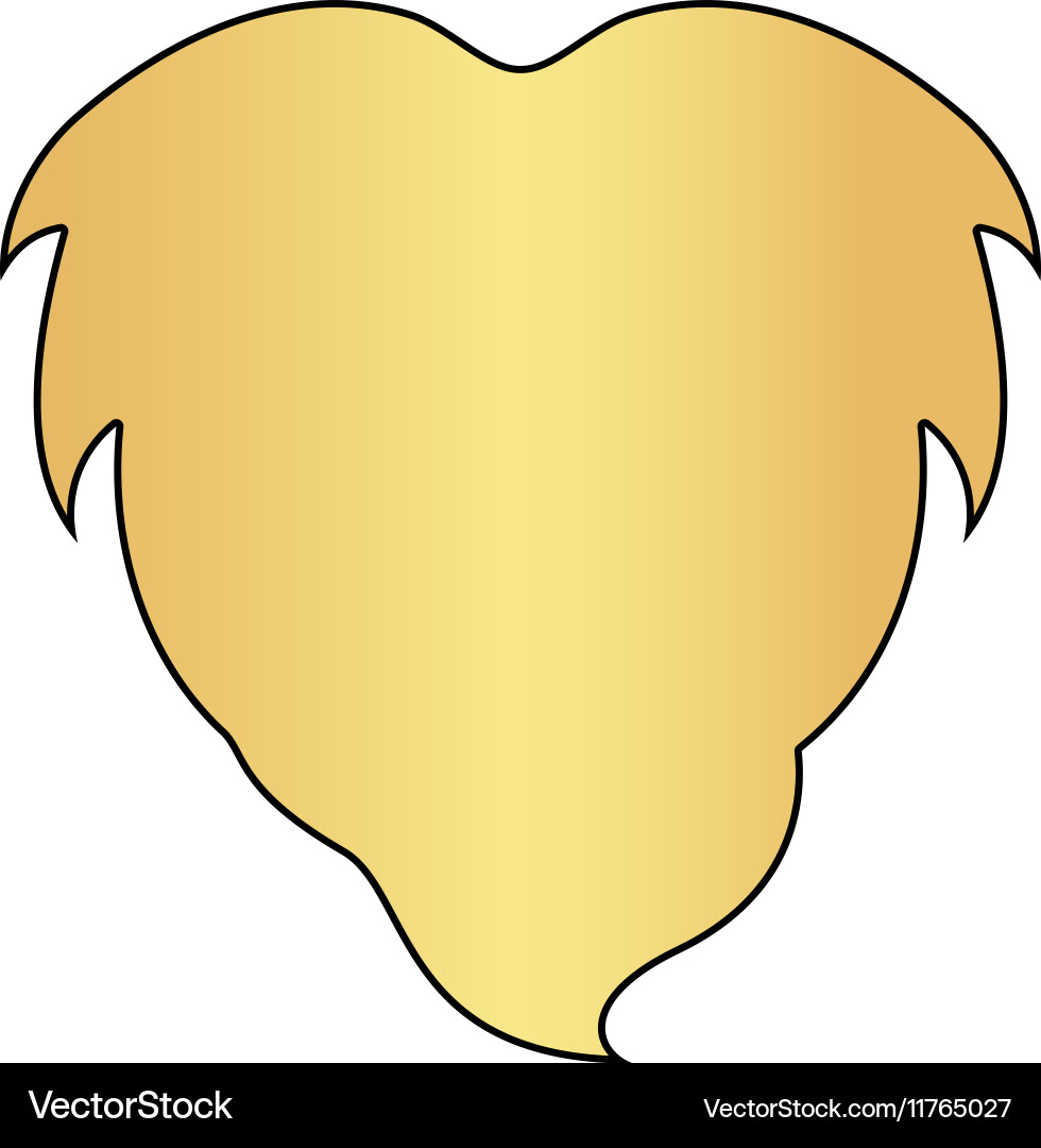 Beard computer symbol vector image