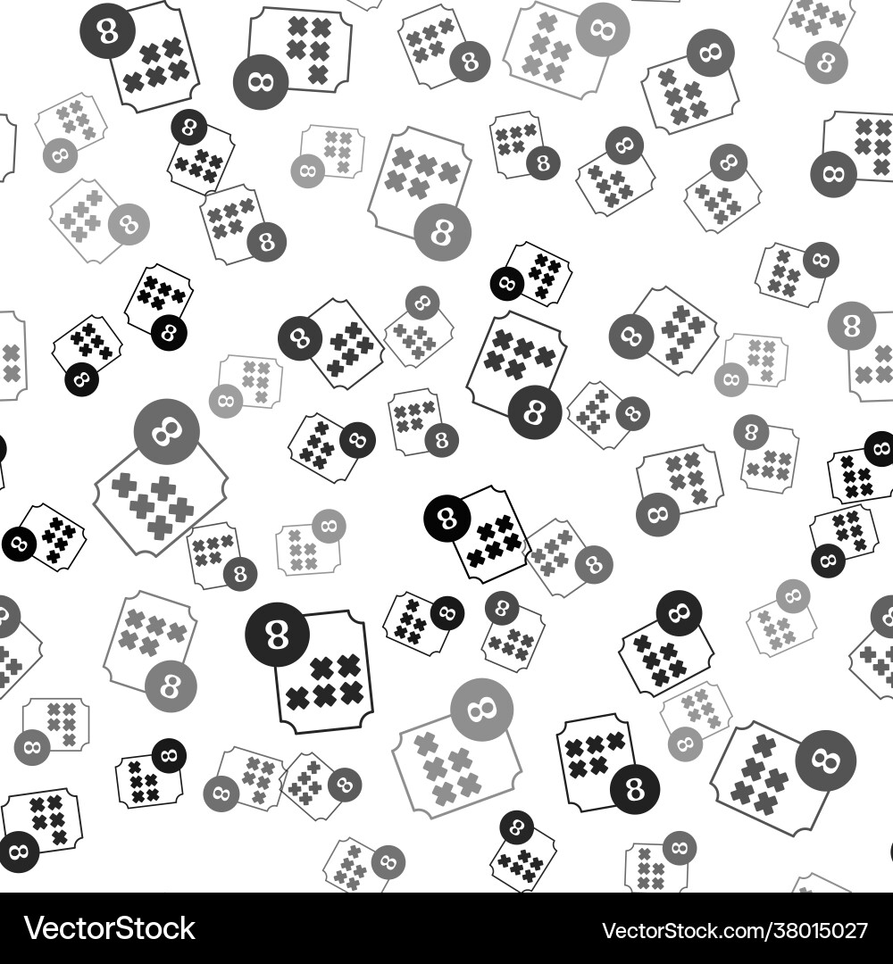 Black bingo or lottery ball on card Vector Image