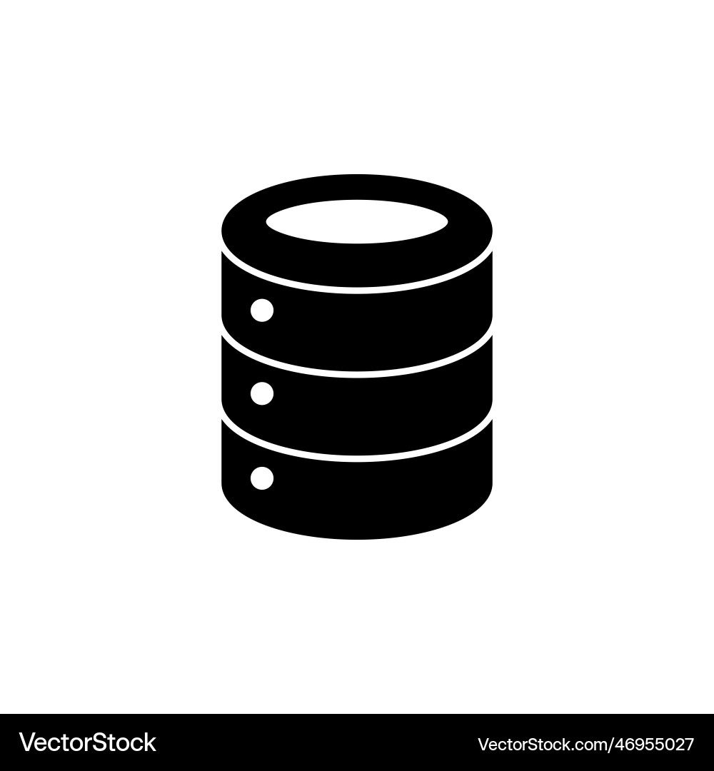 Database icon server storage Vector Image