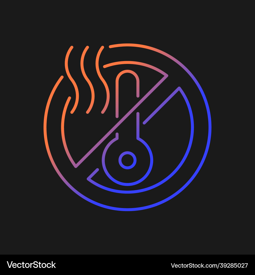Do not use when it is hot gradient manual label Do not use when it is hot gradient manual label vector image