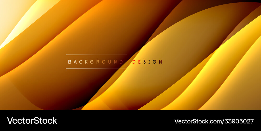 Fluid gradient waves with shadow lines and glowing Fluid gradient waves with shadow lines and glowing Vector Image