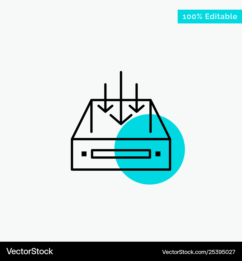 Inbox mail box container delivery parcel Inbox mail box container delivery parcel Vector Image