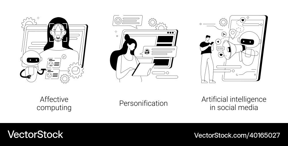 Interactive device abstract concept Vector Image