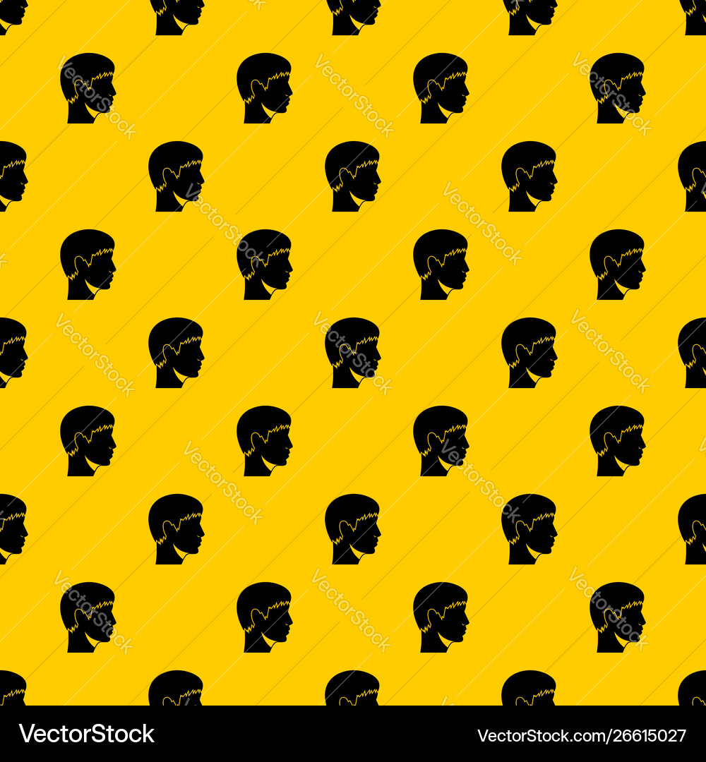 Man head pattern Man head pattern vector image