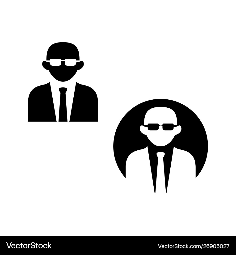 Man with glasses avatar simple icon image vector image