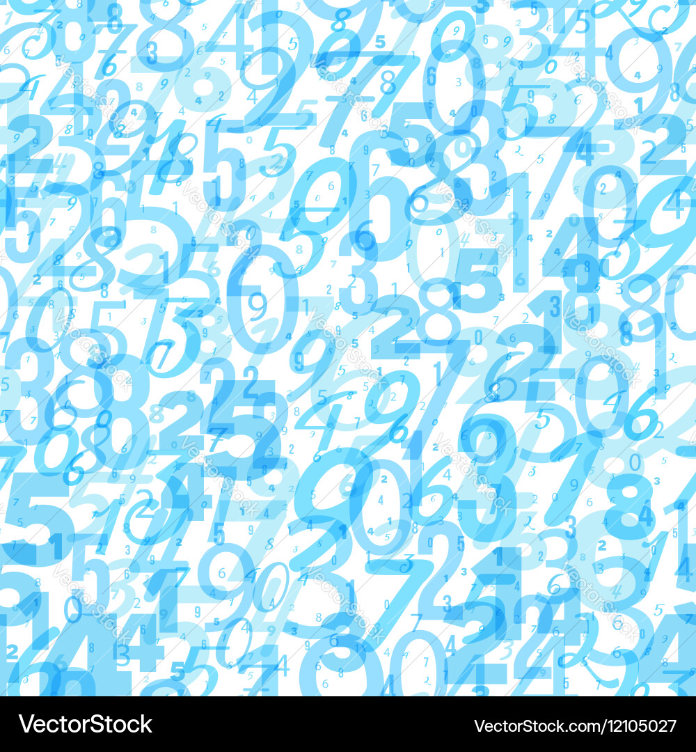 Mathematics background - different numbers pattern Vector Image