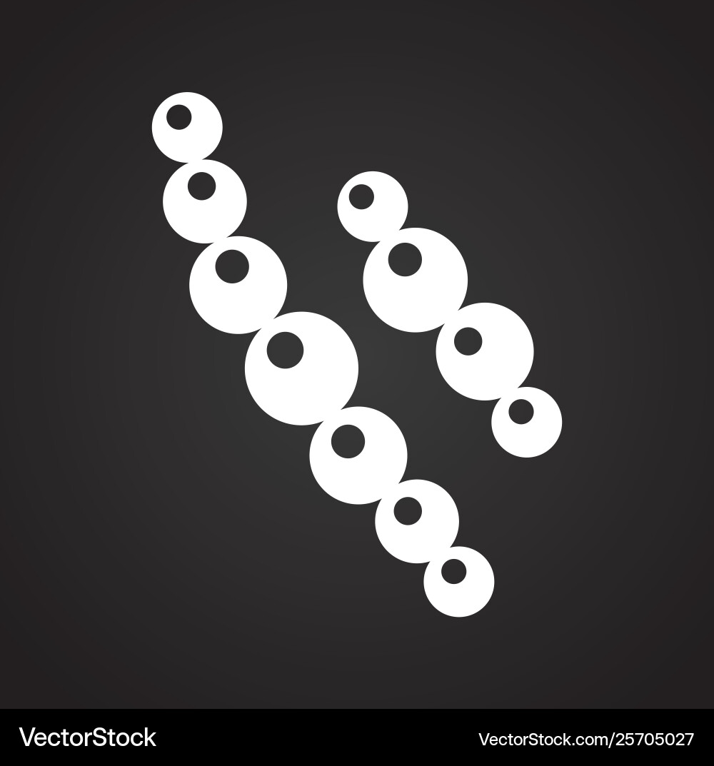 Microbe icon on background for graphic and web Microbe icon on background for graphic and web Vector Image