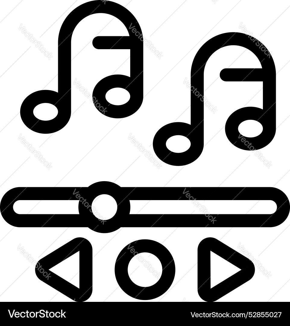 Music player interface displaying audio playing Music player interface displaying audio playing vector image
