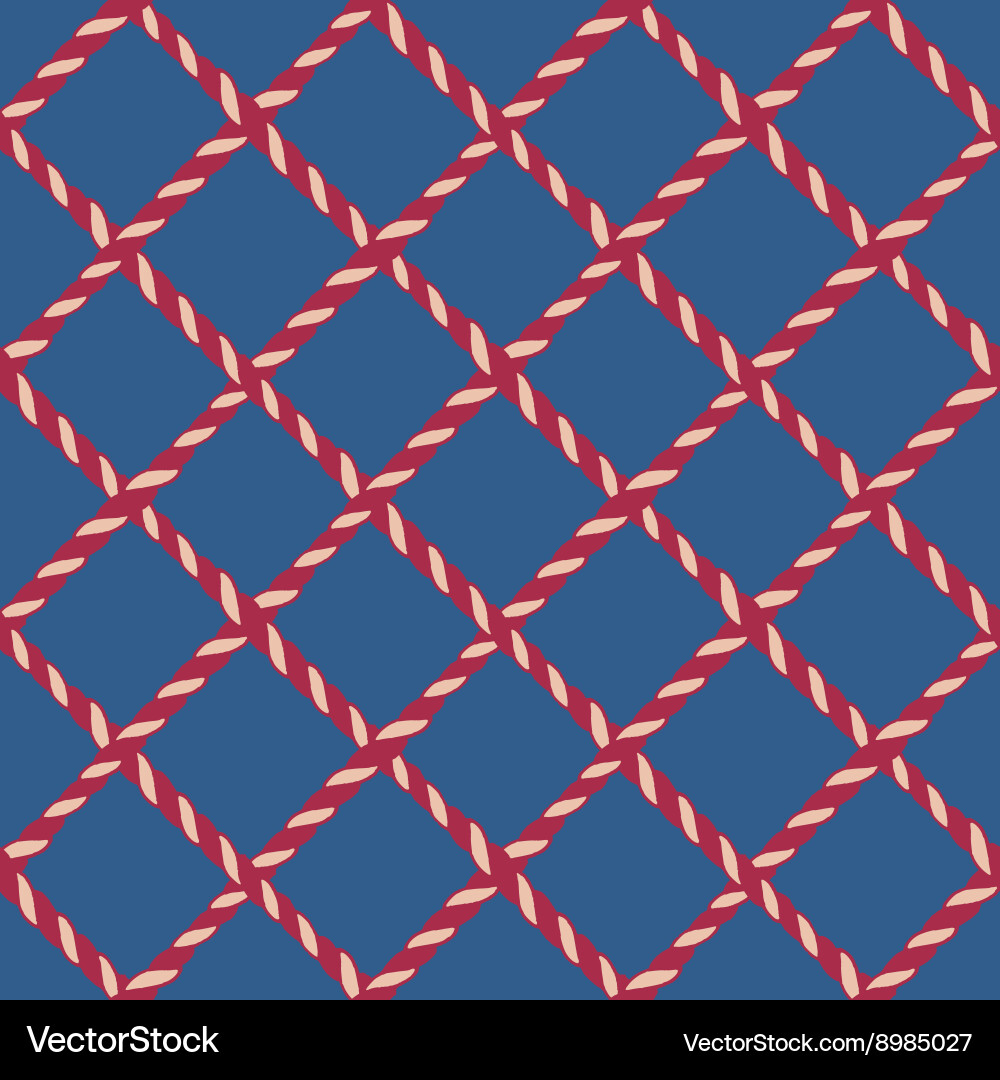 Nautical Crossed Rope Pattern Royalty Free Vector Image