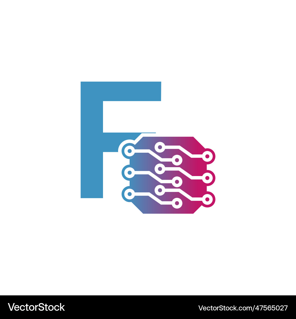 Programming code and technology logo template vector image