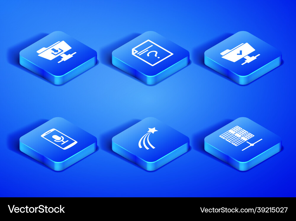 Set server data web hosting ftp folder download Set server data web hosting ftp folder download vector image