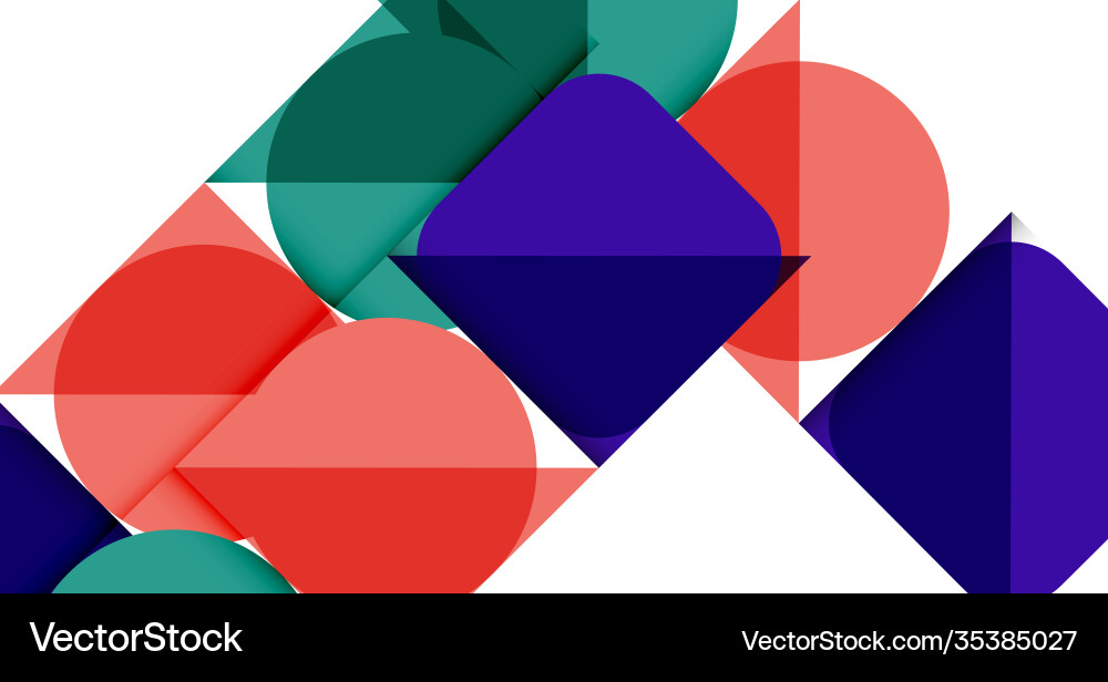 Simple circles and triangles abstract background Simple circles and triangles abstract background Vector Image