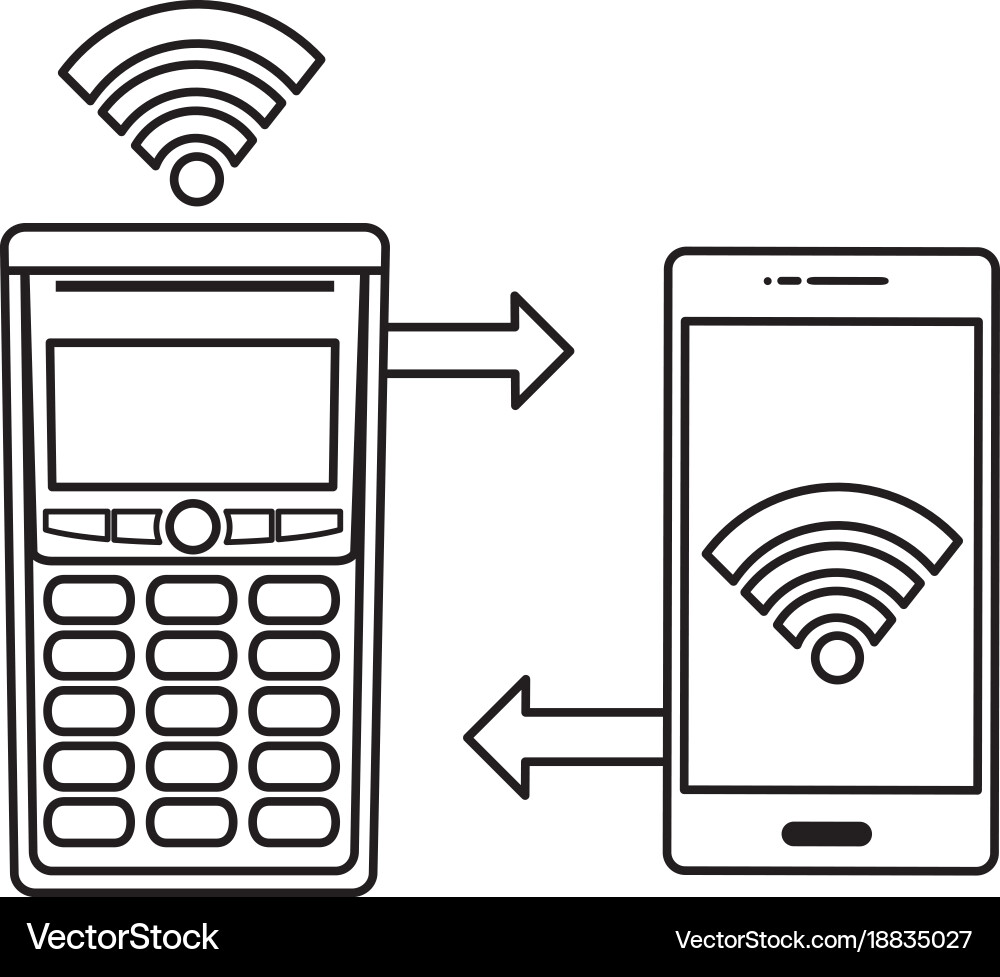 Smartphone and dataphone design Vector Image