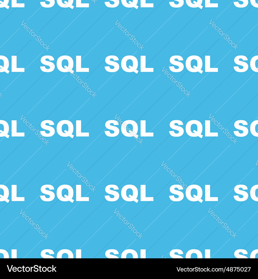 Sql straight pattern Vector Image