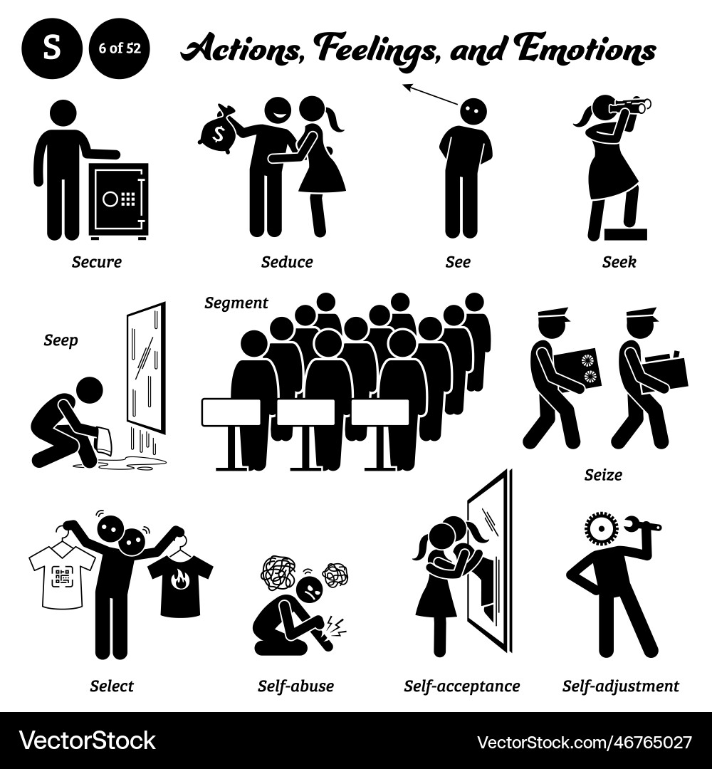 Stick figure human people man action feelings Stick figure human people man action feelings vector image