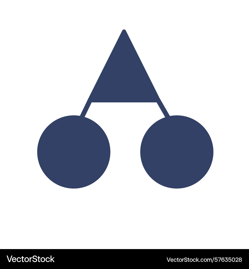 Abstract featuring a minimalist design of two Abstract featuring a minimalist design of two vector image