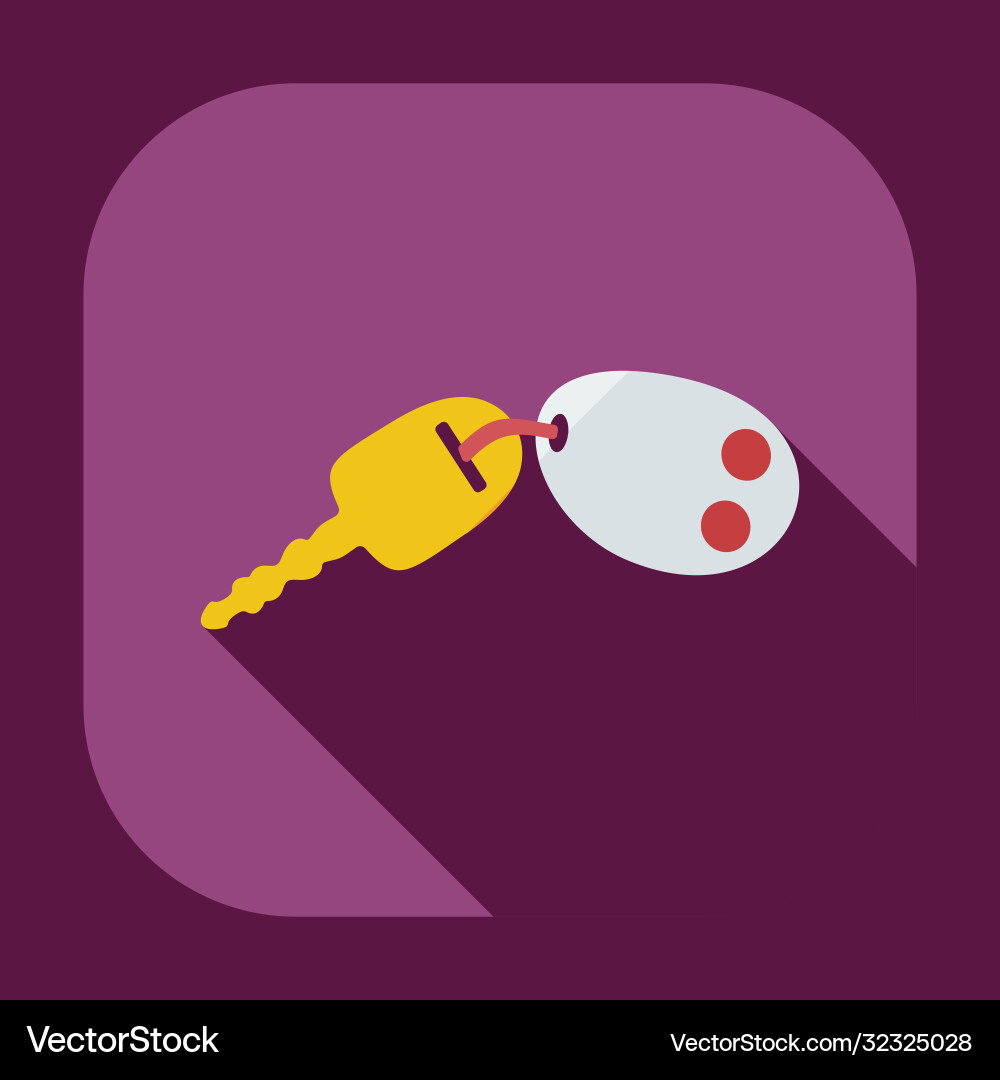 Flat modern design with shadow icons keys Vector Image
