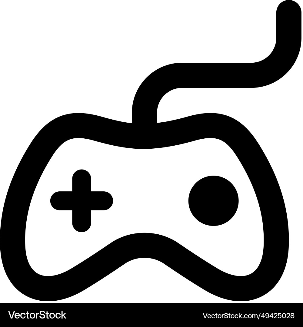 Handheld device or gamepad for controlling game vector image