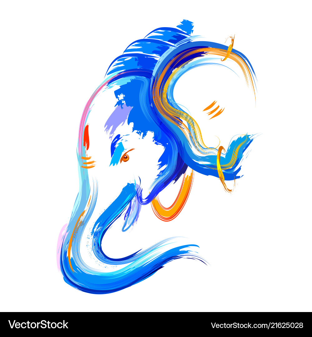 Lord ganpati background for ganesh chaturthi Lord ganpati background for ganesh chaturthi vector image