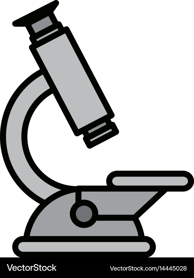 Microscope science tool Vector Image
