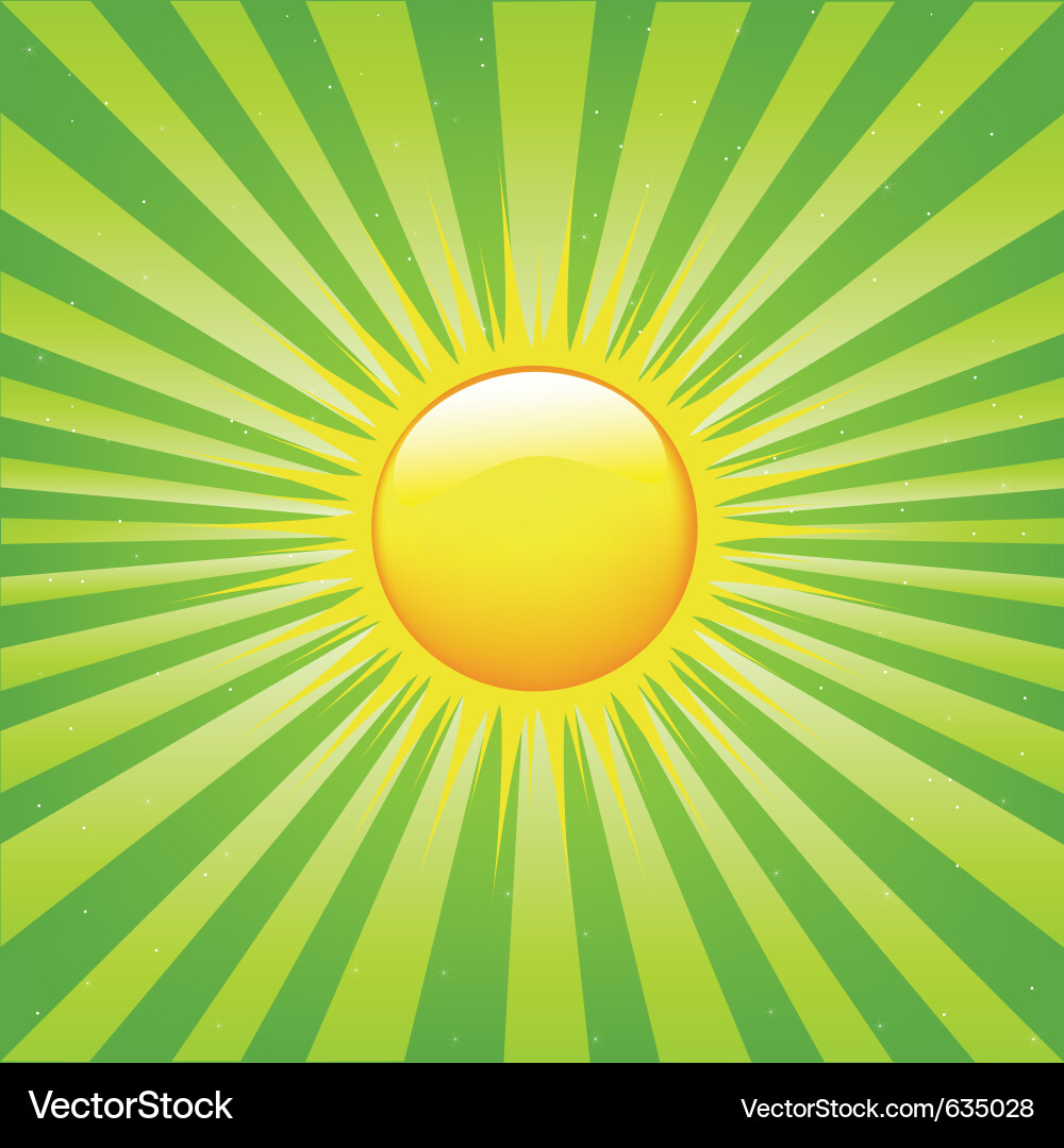 Retro Sunburst Rays Vector Image