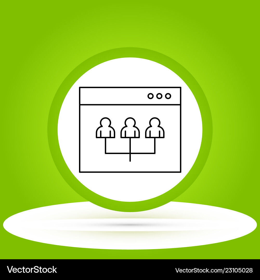 Web icon in creative design with elements Vector Image